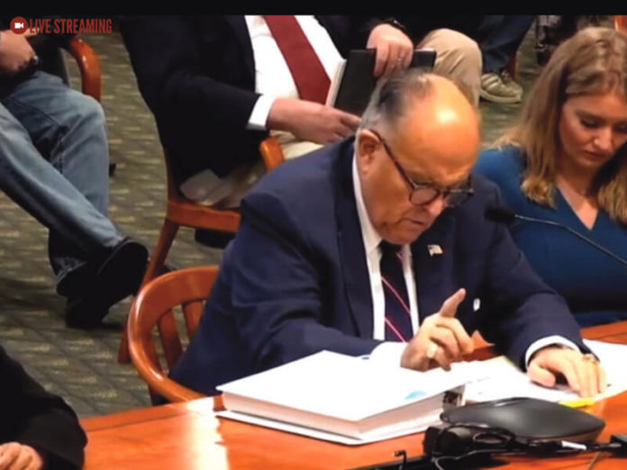 Live Rudy Giuliani Testifies To Michigan House Committee On Alleged